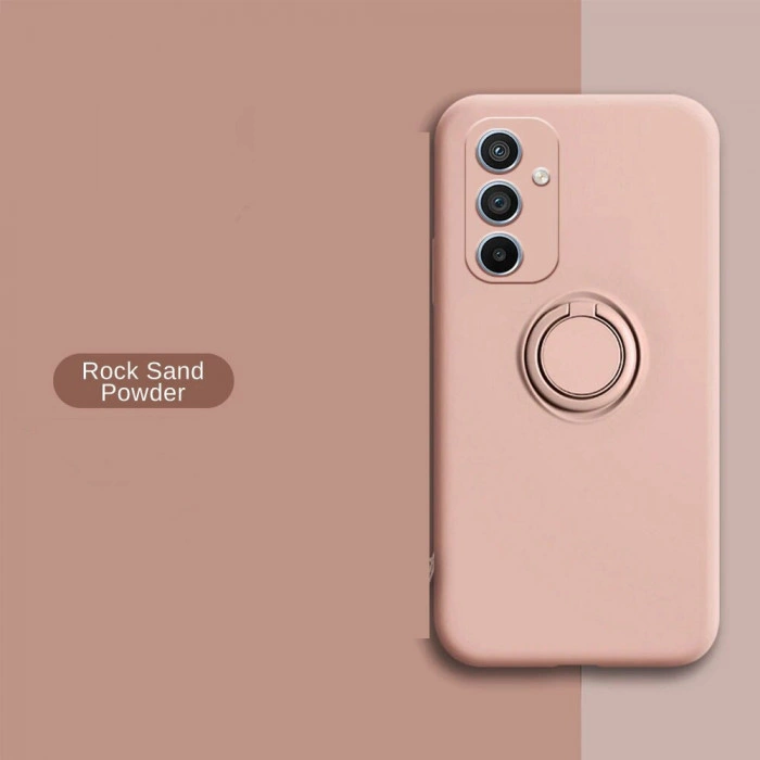 Силіконовий чохол Soft Touch з кільцем-тримачем для Samsung Galaxy A14 Рожевий